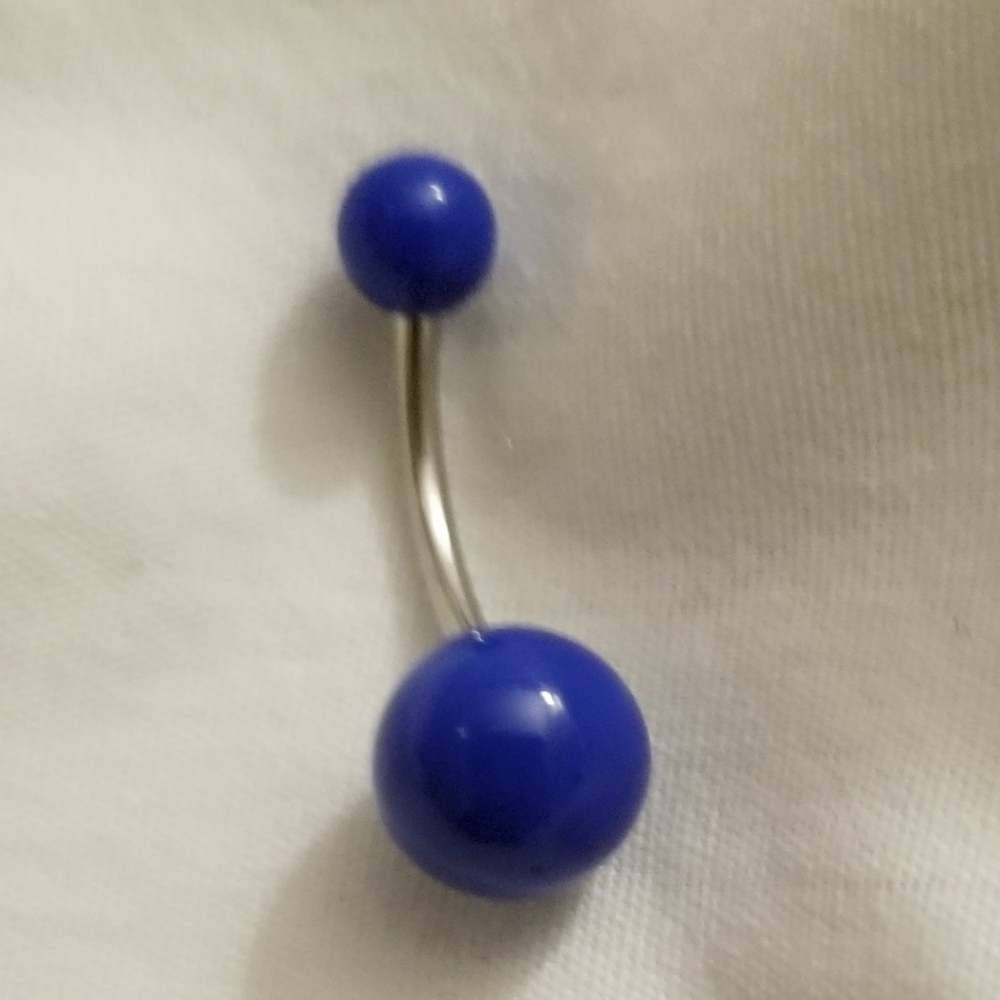 Blue Belly Ring